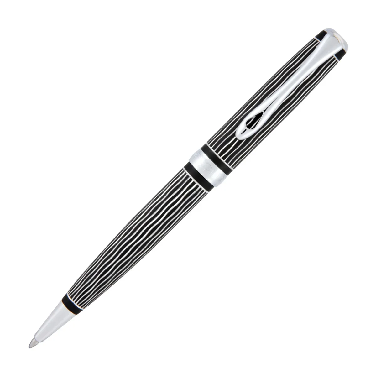 Stylo Bille Diplomat Excellence A+ Wave Lapis Noir Chrome