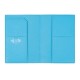 Porte-passeport PINEL & PINEL brooklyn en toile enduite azur