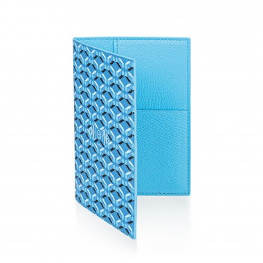 Porte-passeport PINEL & PINEL brooklyn en toile enduite azur