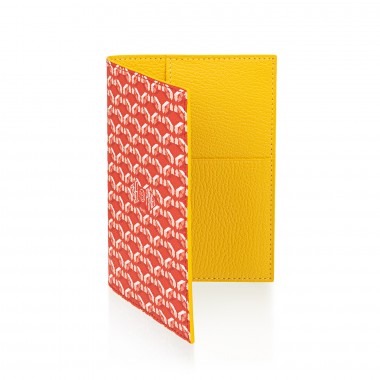 Porte-passeport PINEL & PINEL brooklyn en toile enduite poppy