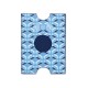 Porte-cartes PINEL & PINEL hublot en toile enduite azur - chevre fuschia