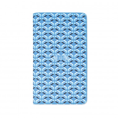 portefeuille PINEL & PINEL london toile enduite azur