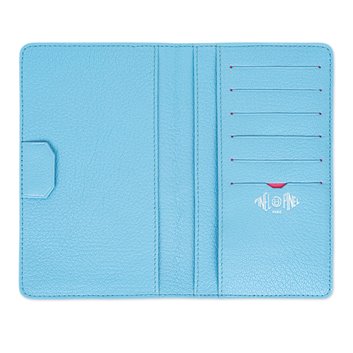 portefeuille PINEL & PINEL london toile enduite azur