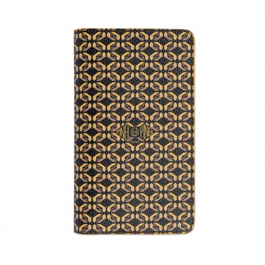 portefeuille PINEL & PINEL london toile enduite mocaccino