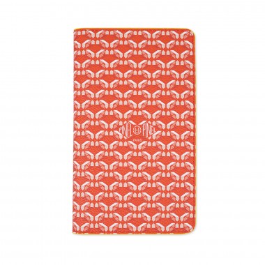 portefeuille PINEL & PINEL london toile enduite poppy