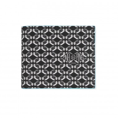 portefeuille PINEL & PINEL manhattan 7c toile enduite perfect black