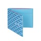 portefeuille PINEL & PINEL manhattan 7c toile enduite azur