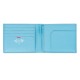 portefeuille PINEL & PINEL manhattan 7c toile enduite azur