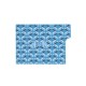 portefeuille PINEL & PINEL manhattan 7c toile enduite azur