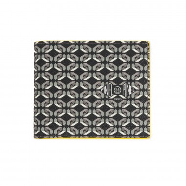 portefeuille PINEL & PINEL manhattan 7c toile enduite sexy black