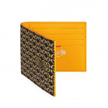 portefeuille PINEL & PINEL manhattan 8c toile enduite mocaccino