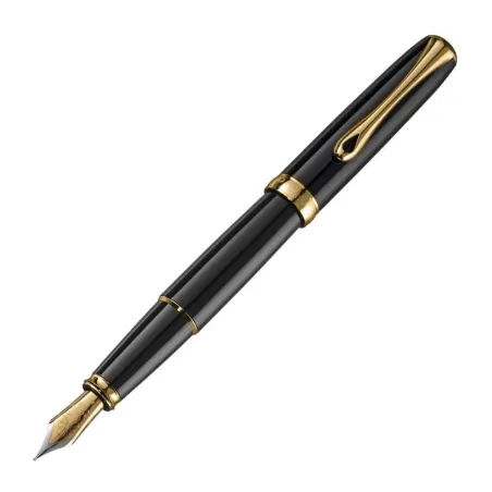Stylo-plume  Diplomat Excellence A2 laqué noir doré
