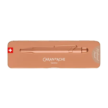 Porte-Mine 844™ Caran d'Ache - Premium Brut Rosé – Mines 0.7 mm, Gomme intégrée, Swiss Made