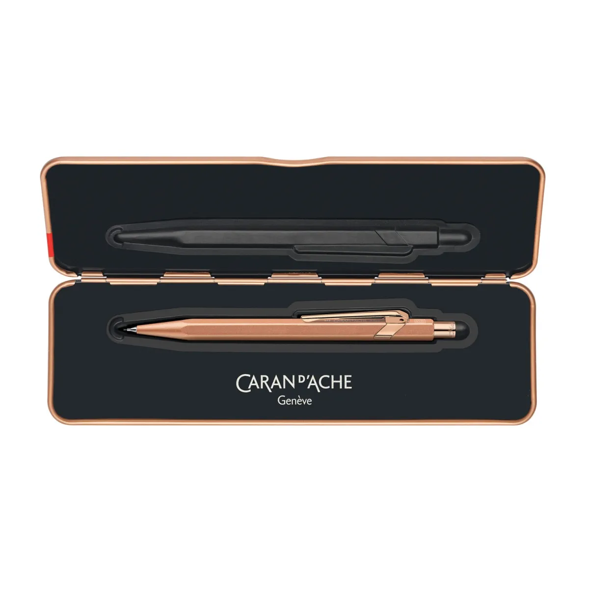Porte-Mine 844™ Caran d'Ache - Premium Brut Rosé – Mines 0.7 mm, Gomme intégrée, Swiss Made