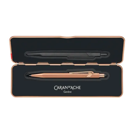Porte-Mine 844™ Caran d'Ache - Premium Brut Rosé – Mines 0.7 mm, Gomme intégrée, Swiss Made