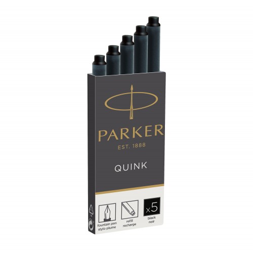 PARKER Quink 5 cartouches longues Stylo plume - encre noire