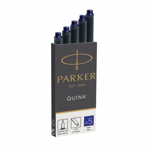 PARKER Quink 5 cartouches longues Stylo plume - encre bleue