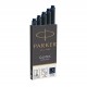 PARKER Quink 5 cartouches longues Stylo plume - bleue/noire