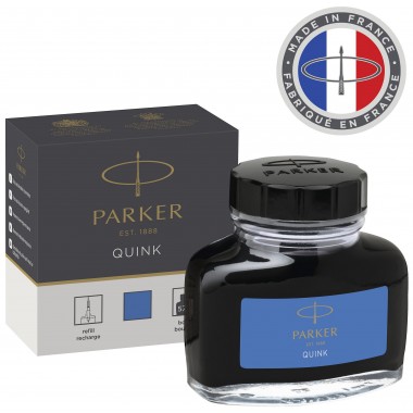 PARKER Quink flacon d'encre bleue effaçable - 57 ml