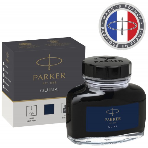 PARKER Quink flacon d'encre bleue/noire - 57 ml