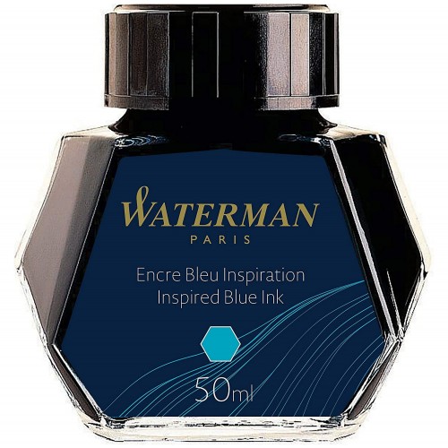 WATERMAN encre pour Stylo plume - couleur Bleu Inspiration - flacon 50 ml