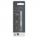 PARKER recharge bille Quinkflow - pointe fine - bleue - blister X 1