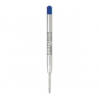 PARKER recharge bille Quinkflow - pointe moyenne - bleue - blister X 1
