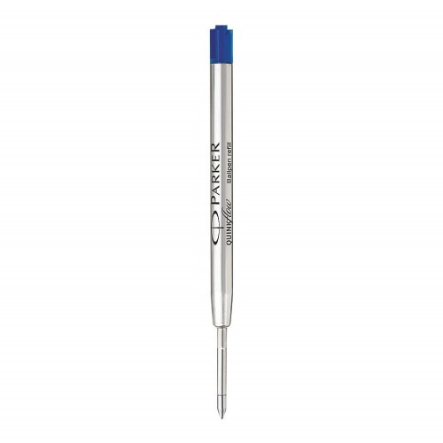 PARKER recharge bille Quinkflow - pointe moyenne - bleue - blister X 1