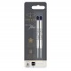 PARKER recharge bille Quinkflow - pointe moyenne - noire - blister X 2