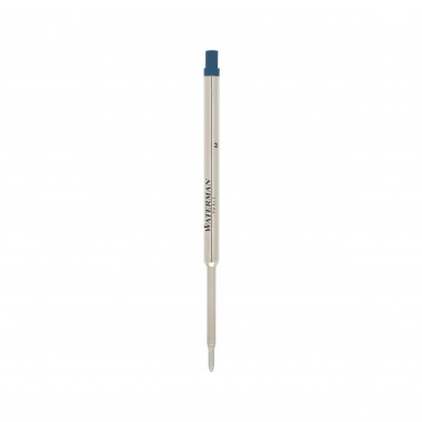 WATERMAN recharge bille , pointe moyenne, bleue, blister X 1