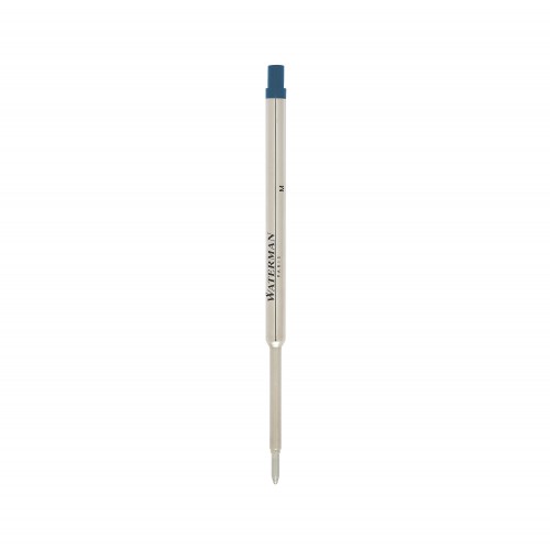 WATERMAN recharge bille  - pointe moyenne - bleue - blister X 1