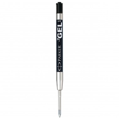 PARKER recharge bille gel - pointe moyenne - noire - blister X 1