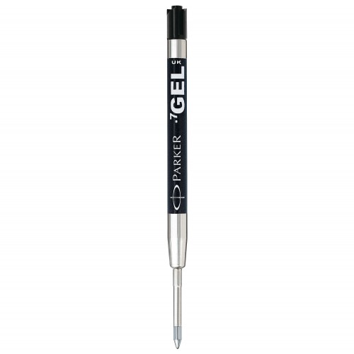 PARKER recharge bille gel - pointe moyenne - noire - blister X 1