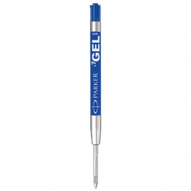 PARKER recharge bille gel - pointe moyenne - bleue - blister X 1