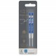 PARKER recharge bille gel - pointe moyenne - bleue - blister X 2