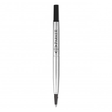PARKER recharge Stylo Roller - pointe moyenne - noire - blister X 1