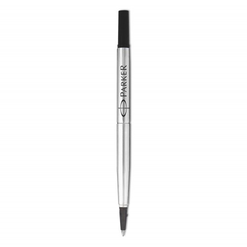 PARKER recharge Stylo Roller - pointe moyenne - noire - blister X 1