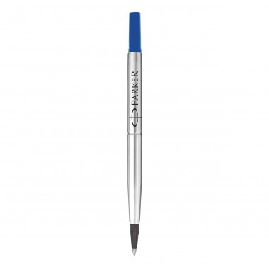 PARKER recharge Stylo Roller - pointe moyenne - bleue - blister X 1