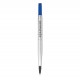 PARKER recharge Stylo Roller, pointe moyenne, bleue, blister X 1