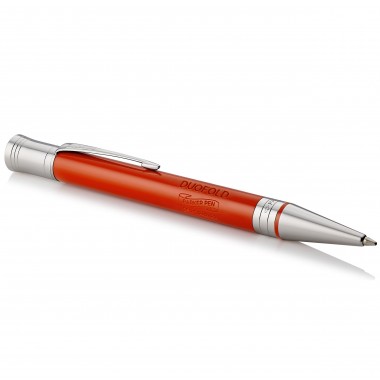 PARKER Duofold Stylo bille - Big Red Vintage - Recharge noire pointe moyenne - Coffret cadeau