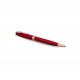 PARKER Sonnet Stylo bille, laque rouge, Recharge noire pointe moyenne, Coffret cadeau