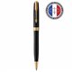 PARKER Sonnet Stylo bille - Noir - Recharge noire pointe moyenne - Coffret cadeau