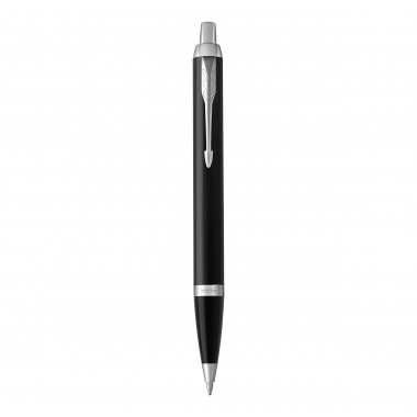 PARKER IM Stylo bille - laque noire - recharge bleue pointe moyenne - Coffret cadeau