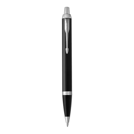 PARKER IM Stylo bille - laque noire - recharge bleue pointe moyenne - Coffret cadeau