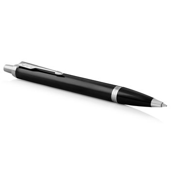 PARKER IM Stylo bille - laque noire - recharge bleue pointe moyenne - Coffret cadeau