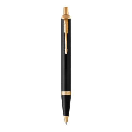 PARKER IM Stylo bille - Noir - recharge bleue pointe moyenne - Coffret cadeau