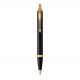 PARKER IM Stylo bille - Noir - recharge bleue pointe moyenne - Coffret cadeau