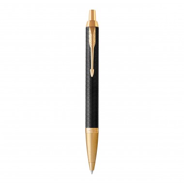 PARKER IM Premium Stylo bille - noir - recharge bleue pointe moyenne - Coffret cadeau