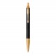 PARKER IM Premium Stylo bille - noir - recharge bleue pointe moyenne - Coffret cadeau