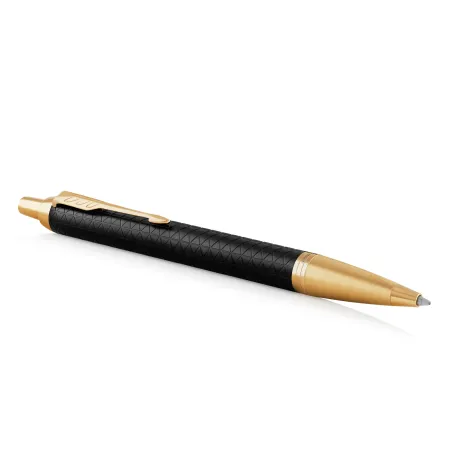 PARKER IM Premium Stylo bille, noir, recharge bleue pointe moyenne, Coffret cadeau